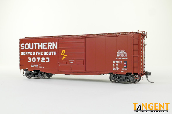Tangent Scale Models 26019-01 - Serves the South Repaint 1965+ 40′ PS-1 9' Door Boxcar Southern (SOU) 30705 - HO Scale