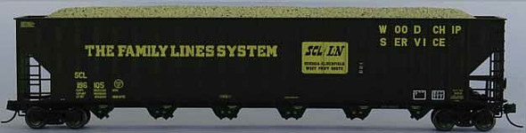Trainworx 27009-11 - Greenville 7000 Cu Ft Wood Chip Hopper with Load Louisville & Nashville (L&N) 31954 - N Scale