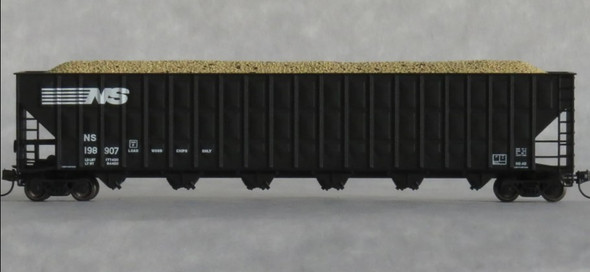 Trainworx 27013-07 - Greenville 7000 Cu Ft Wood Chip Hopper with Load Norfolk Southern (NS) 198907 - N Scale