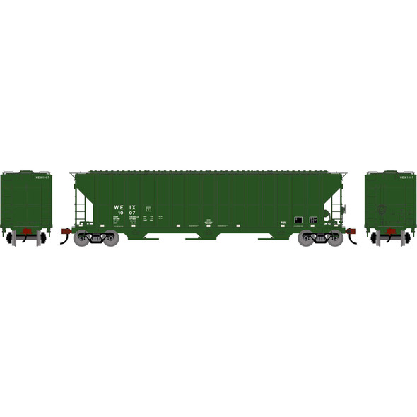 Athearn 2495 - FMC 4700 Covered Hopper Wilbur-Ellis Company (WEIX) 1007 - HO Scale