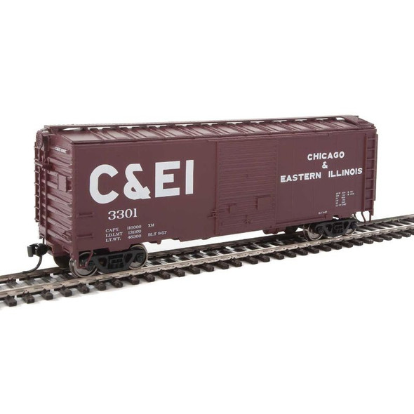 Walthers Mainline 910-2251 - 40' ACF Welded Boxcar  Chicago & Eastern Illinois (C&EI) 3301 - HO Scale