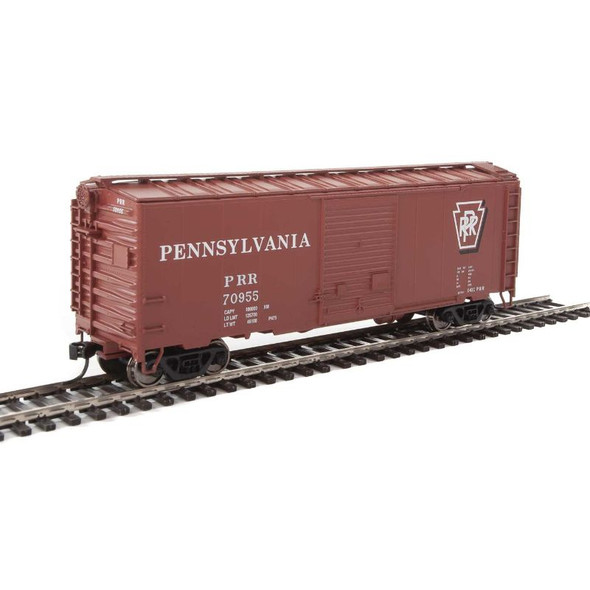 Walthers Mainline 910-2262 - 40' ACF Welded Boxcar  Pennsylvania (PRR) 71523 - HO Scale