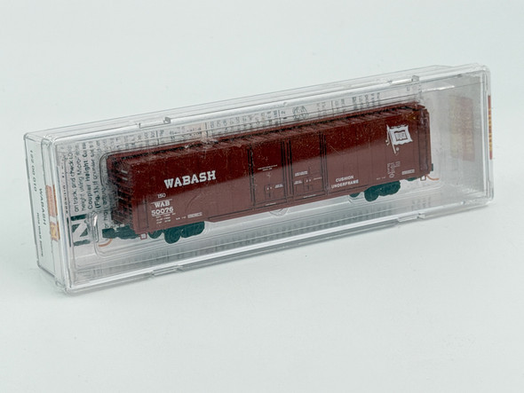 Pre-Owned: Micro-Trains 60' Box Car Double Pug Doors - NIB Wabash 50076 - N Scale