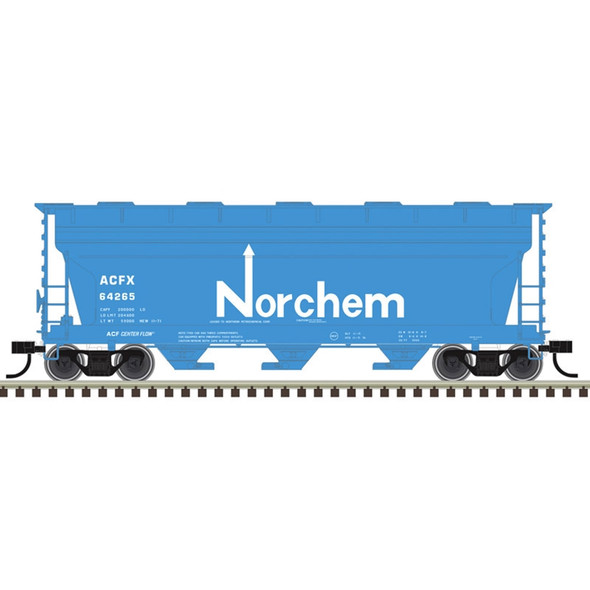 Atlas Trainman 20008116 - ACF 3560 COVERED HOPPER Norchem (ACFX) 64265 - HO Scale