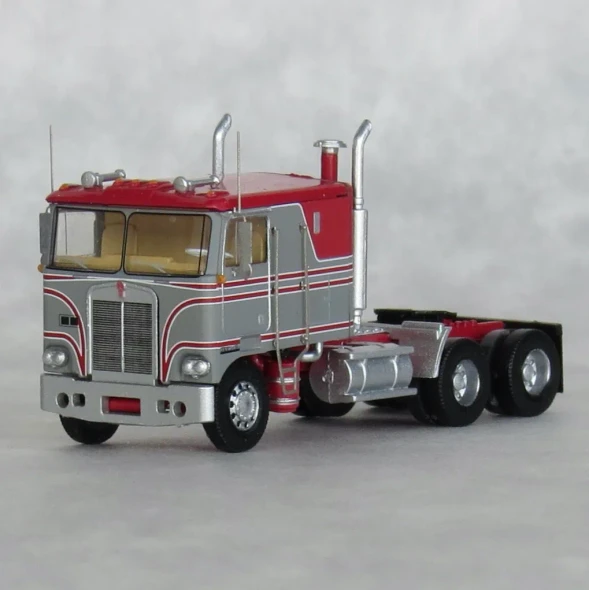 MMRR EXCLUSIVE: East Coast Circuits 41051 - Kenworth K100 VIT Tractor  Salem Gray & Red  - N Scale