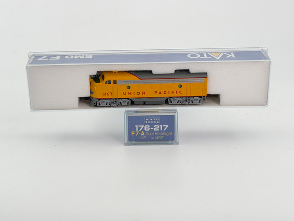 Pre-Owned: Kato F7A, Dual Headlight, Kadee coupler on front Union Pacific 1467 - N Scale