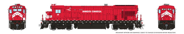 PRE-ORDER: Rapido 1074023 - GE B30-7 (DC Silent) Minnesota Commercial Railway (MNNR) 49 - HO Scale