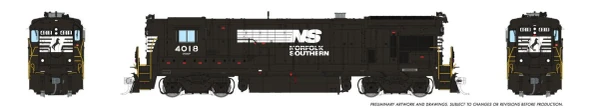 PRE-ORDER: Rapido 1074512 - GE B23-7 (DCC and Sound) Norfolk Southern (NS) 4018 - HO Scale