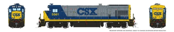 PRE-ORDER: Rapido 1074519 - GE B30-7 (DCC and Sound) CSX (CSXT) 5561 - HO Scale
