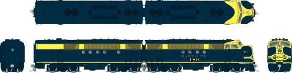 PRE-ORDER: Rapido 1004503 - EMD FT A+B (DCC and Sound) Atchison, Topeka and Santa Fe (ATSF) Freight, Large Herald: #189L + 189A - HO Scale