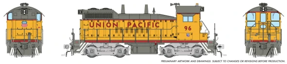 PRE-ORDER: Rapido 1106007 - EMD SW10 (DC Silent) Union Pacific (UP) Late w/ Small Cab Herald: #96 - HO Scale