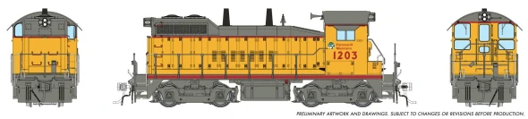 PRE-ORDER: Rapido 1106016 - EMD SW10 (DC Silent) Ferromex (FXE) 1203 - HO Scale