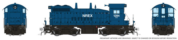 PRE-ORDER: Rapido 1106025 - EMD SW10 (DC Silent) National Railway Equipment Company (NREX) 1284 - HO Scale