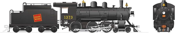 PRE-ORDER: Rapido 603003 - H-6-g 4-6-0 (DC Silent) Canadian National (CN) 1373 Tilted Wafer - HO Scale