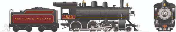 PRE-ORDER: Rapido 603520 - H-6-g 4-6-0 (DCC and Sound) New Hope and Ivyland Railroad (NHRR) 1533 - HO Scale