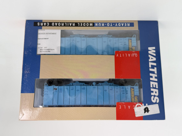 Pre-Owned: Walthers 50' Airslide Covered Hopper, 2 pack GATX GACX57211-GACX57222 - HO Scale