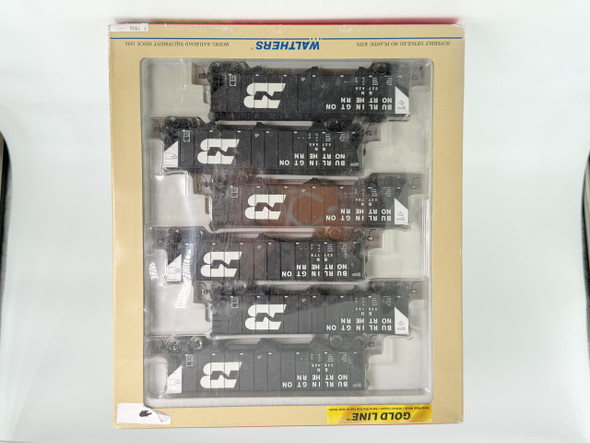 Pre-Owned: Walthers Bethlehem 4000Cu.ft 3-Bay 100 ton Coal Hopper, 6 pack Burlington Northern  - HO Scale