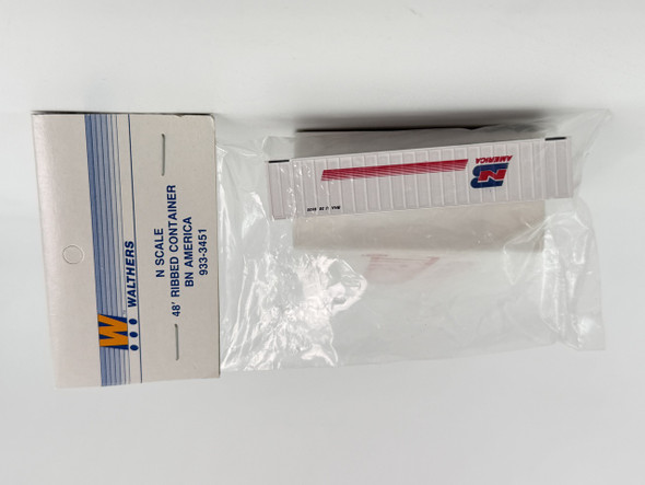 Pre-Owned: Walthers 48' Ribbed Container BN America  - N Scale