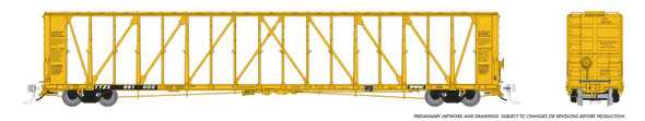Rapido 562014A-861081 - 73’ NSC Centerbeam TTZX 861081 Early/Ribbed Deck - N Scale