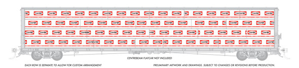 Rapido 102160 - 73' Centerbeam Load Canfor  - HO Scale