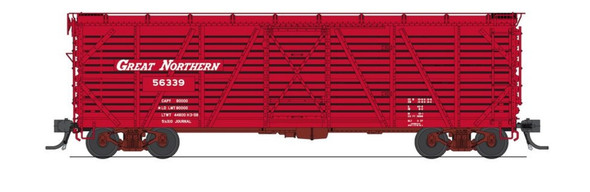 PRE-ORDER: Broadway Limited 10695 - 40' Wood Stock Car (Hog Sounds) Great Northern (GN) 56355 - HO Scale