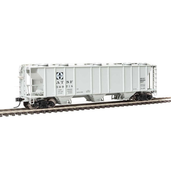Walthers Mainline 910-7006 - 50' Pullman-Standard PS-2 2893 3-Bay Covered Hopper   Atchison, Topeka and Santa Fe (ATSF) 300740 - HO Scale