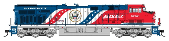 PRE-ORDER: Walthers Mainline 910-28061132 - GE ES44AC (DCC and Sound) BNSF 2026 America250  - HO Scale