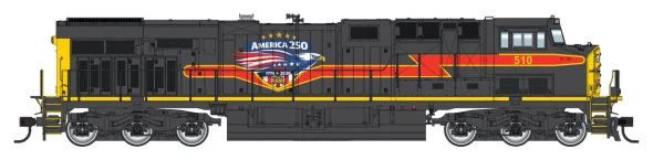 PRE-ORDER: Walthers Mainline 910-28061312 - GE ES44AC (DCC and Sound) Iowa Interstate (IAIS) 250 America250  - HO Scale