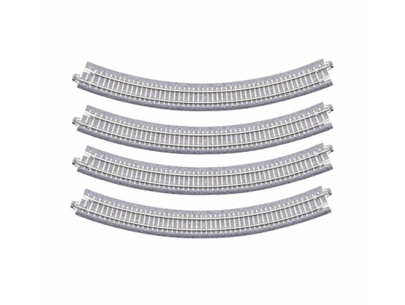Kato 20-114 - Concrete Tie R282-45° Curved Track (4 pcs)  - N Scale