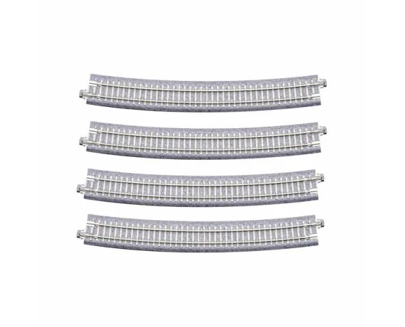 Kato 20-152 - Concrete Tie R718-15° Curved Track (4 pcs)  - N Scale
