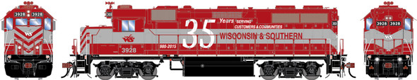Athearn Genesis 1974 - EMD GP39-2 (DC Silent) Webb Asset Management/Watco (WAMX) 3928 'Wisconsin Southern 35th Anniversary' - HO Scale