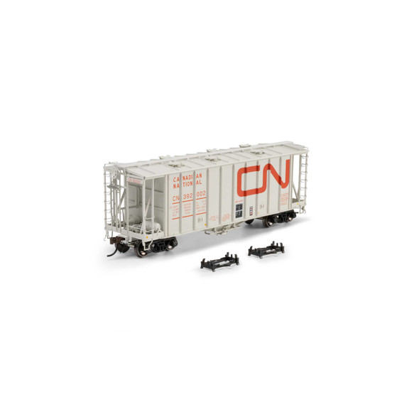 Athearn Genesis 2128 - GATC 2600 Airslide Covered Hopper Canadian National (CN) 392002 - HO Scale