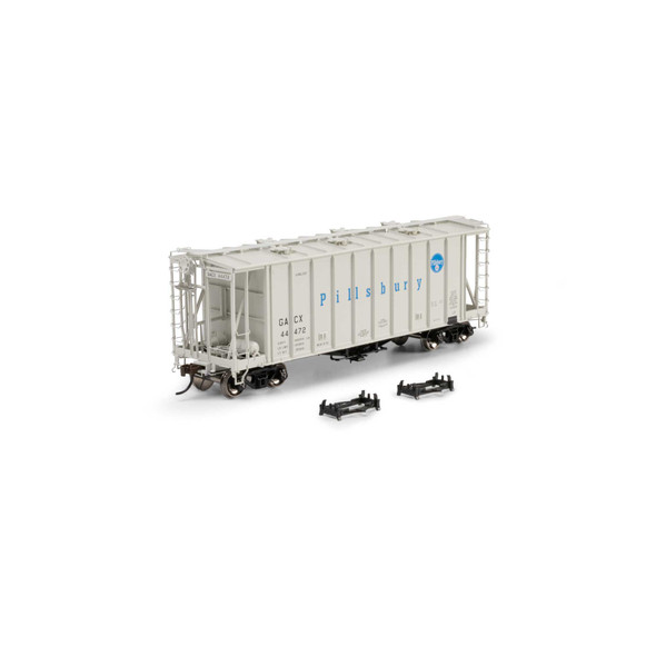 Athearn Genesis 2139 - GATC 2600 Airslide Covered Hopper General American (GACX) 44472 Pillsbury - HO Scale