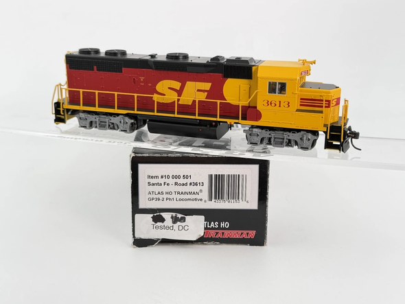 Pre-Owned: Atlas Trainman GP39-2 Locomotive, DC (DC Silent) SPSF 3613 - HO Scale