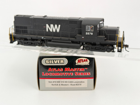 Pre-Owned: Atlas Silver C420 Locomotive, low nose, DC, (DC Silent) Norfolk & Western 2578 - HO Scale