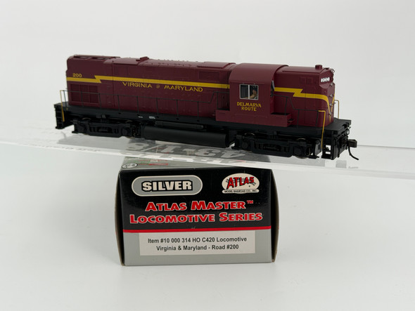 Pre-Owned: Atlas Silver C420 Locomotive, High nose, DC, (DC Silent) Virginia and Maryland 200 - HO Scale