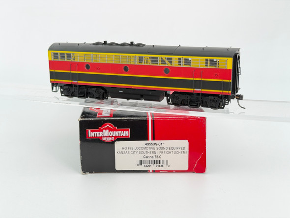 Pre-Owned: Intermountain F7B Locomotive, DCC with sound, Freight Scheme (DCC and Sound) Kansas City Southern 72C - HO Scale