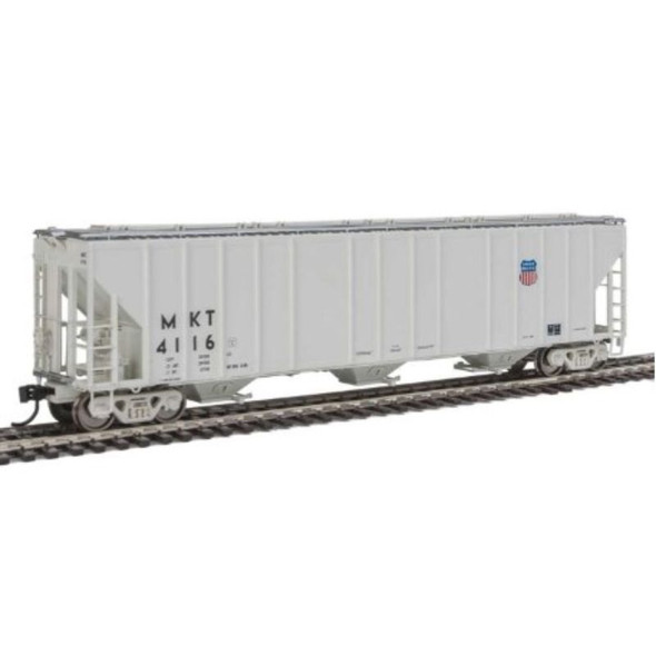 Walthers Proto 920-106168 - 55' Evans 4780 Cubic Foot 3-Bay Covered Hopper  Union Pacific (MKT) 4121 - HO Scale