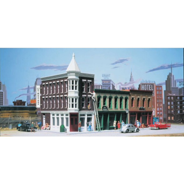 Walthers Cornerstone 933-3029 - Merchant's Row II Kit   - HO Scale