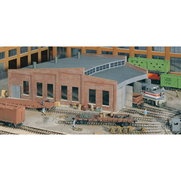 Walthers Cornerstone 933-3041 - Three-Stall Roundhouse   - HO Scale