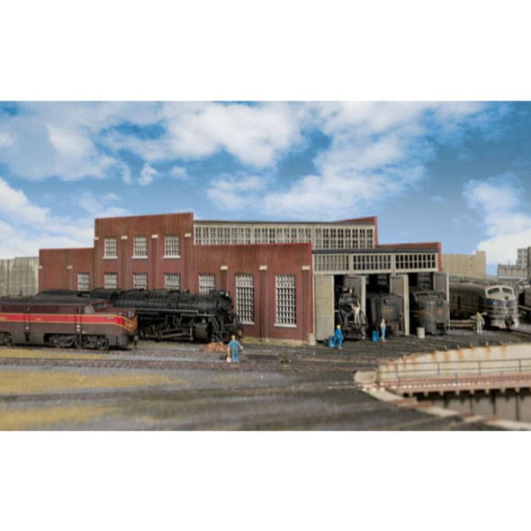 Walthers Cornerstone 933-3041 - Three-Stall Roundhouse - HO Scale