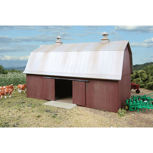 Walthers Cornerstone 933-3330 - Rural Meadowhead Barn Kit   - HO Scale