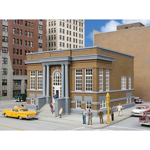 Walthers Cornerstone 933-3493 - Public Library Kit   - HO Scale