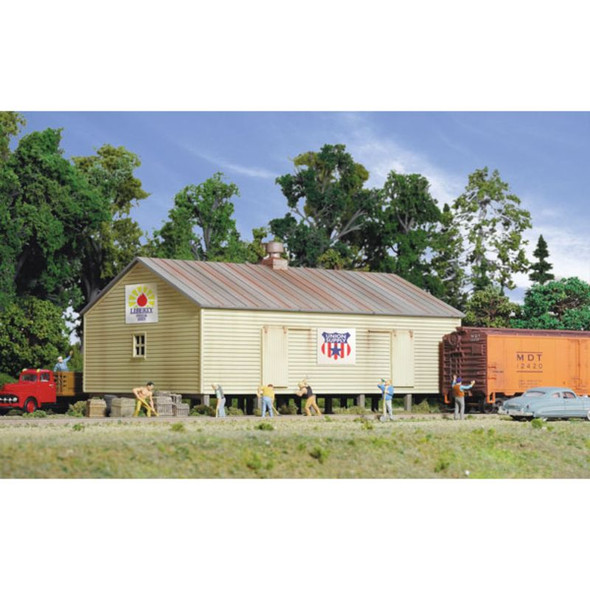 Walthers Cornerstone 933-3529 - Storage Shed on Pilings   - HO Scale