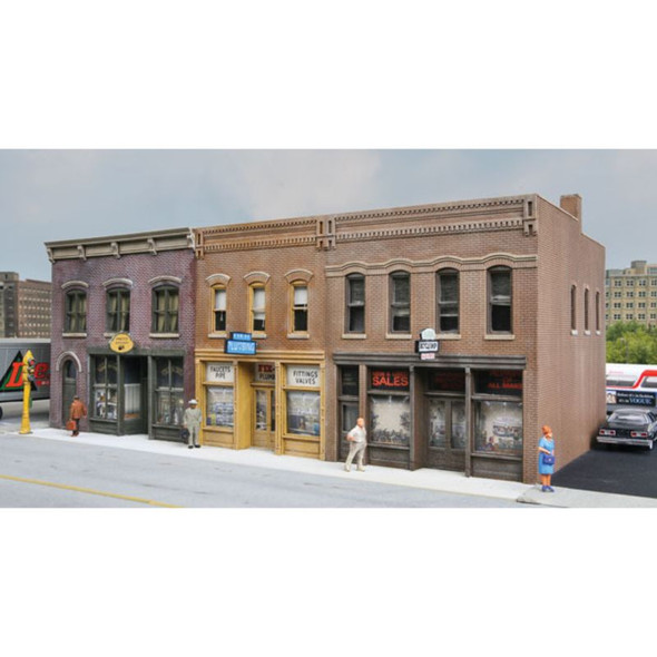 Walthers Cornerstone 933-4040 - Merchant's Row IV Kit   - HO Scale