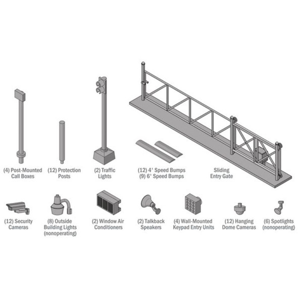 Walthers 933-4074 - Security Details   - HO Scale Kit