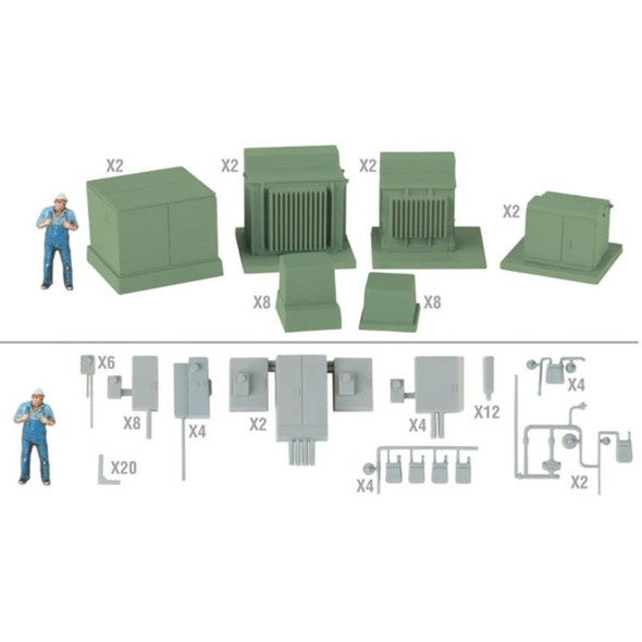 Walthers 933-4075 - Modern Electrical Gear   - HO Scale Kit