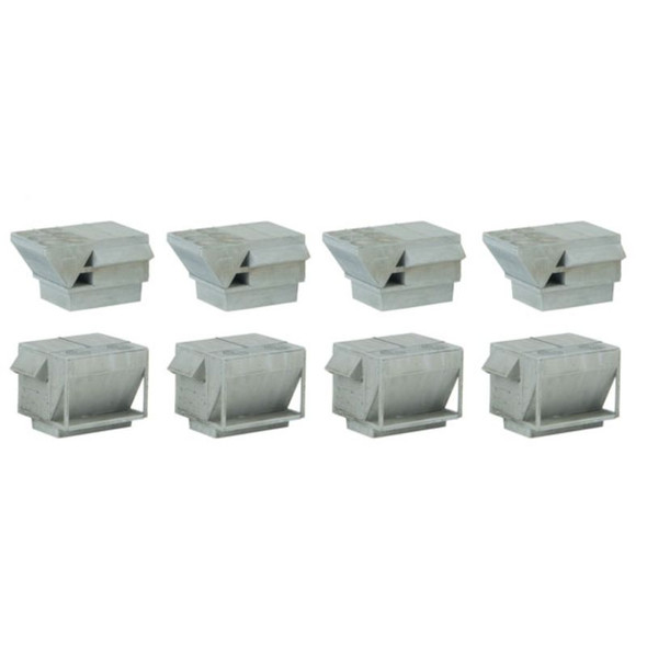 Walthers 933-4077 - HVAC Units 4 each or 2 Styles   - HO Scale Kit