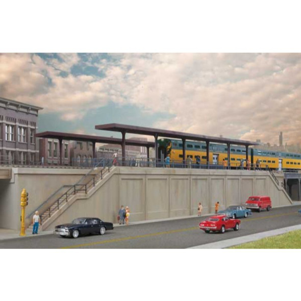 Walthers Cornerstone 933-4563 - Elevated Commuter Station   - HO Scale