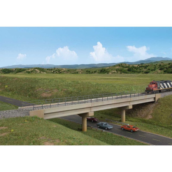 Walthers 933-4592 - Modern Long-Span Concrete Railroad Bridge    - HO Scale Kit